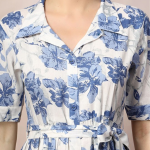 Floral Print Fit & Flare Maxi Dress